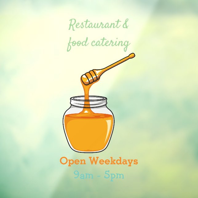 Vinilos Para Cristales Ilustracion personalizado de miel (Hoja 3)