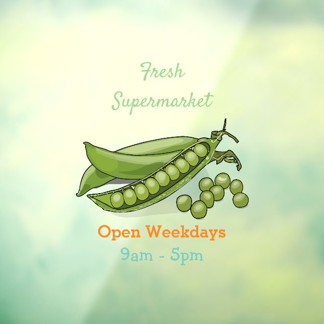 Vinilos Para Cristales Ilustracion personalizado de Pea (Hoja 3)