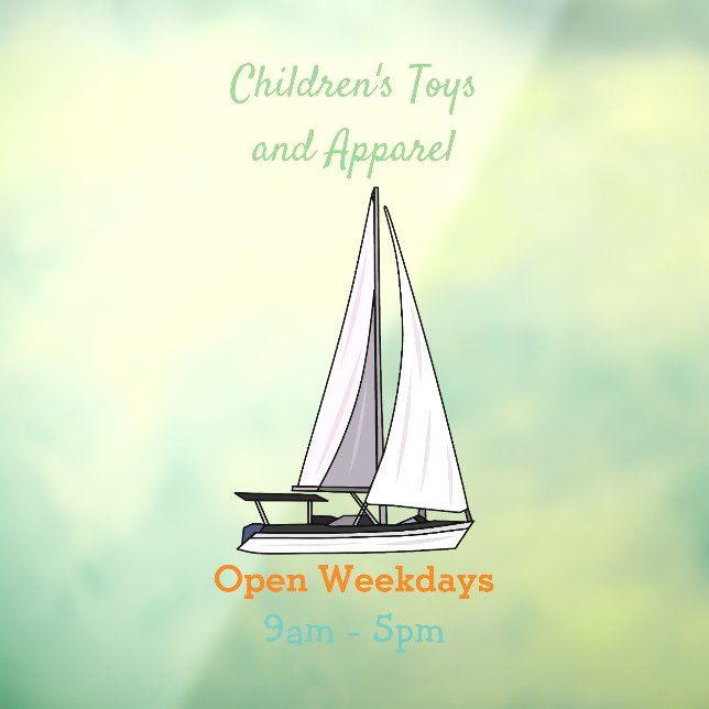 Vinilos Para Cristales Ilustracion personalizado de velero (Hoja 3)