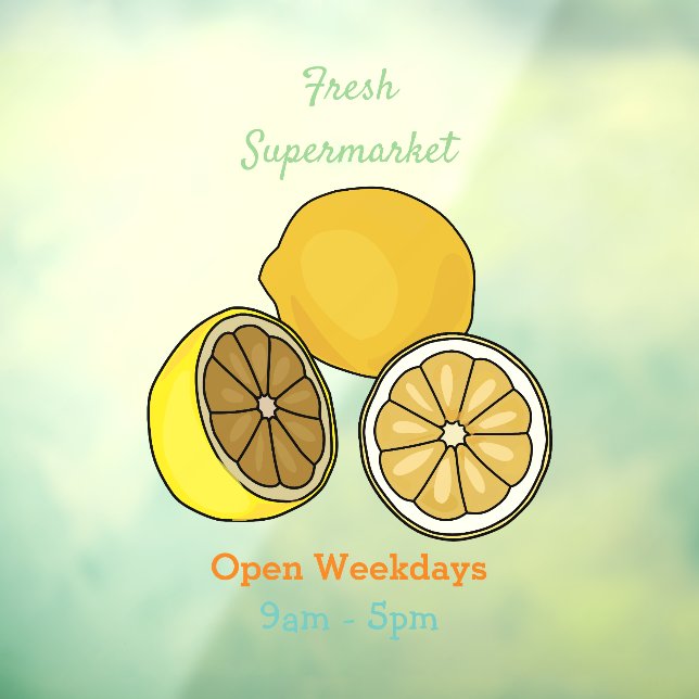 Vinilos Para Cristales Ilustracion personalizado limón (Hoja 3)