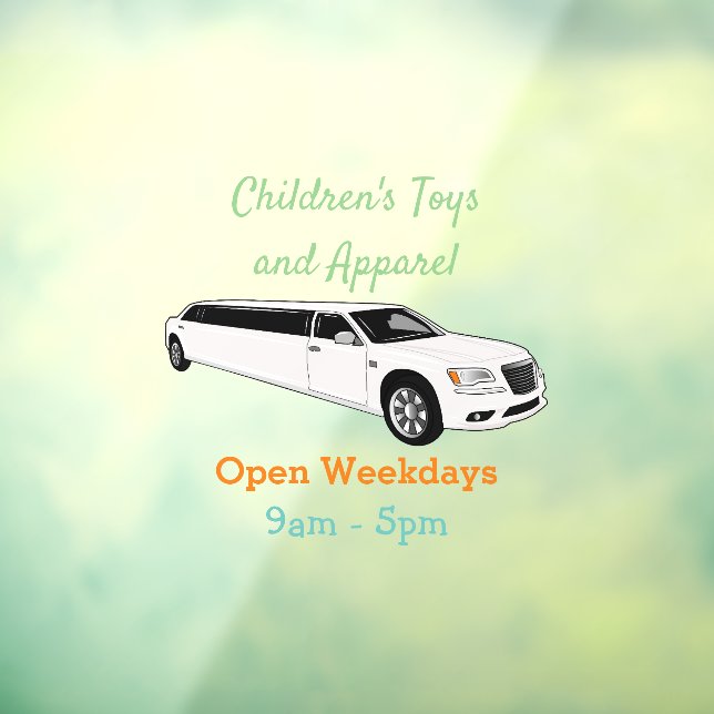 Vinilos Para Cristales Ilustracion personalizado limusina (Hoja 3)