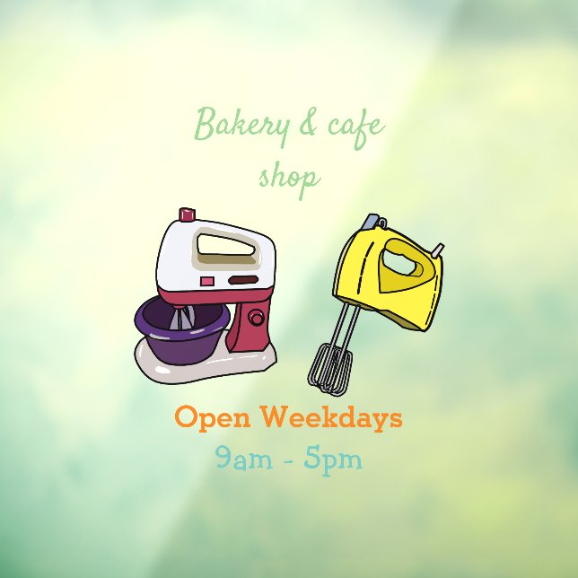 Vinilos Para Cristales Ilustracion personalizado mezclador (Hoja 3)