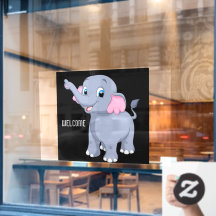 Imagen de tablero adorable elefante cálido y acoge