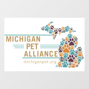 Vinilos Para Cristales Imágenes de Michigan Paw