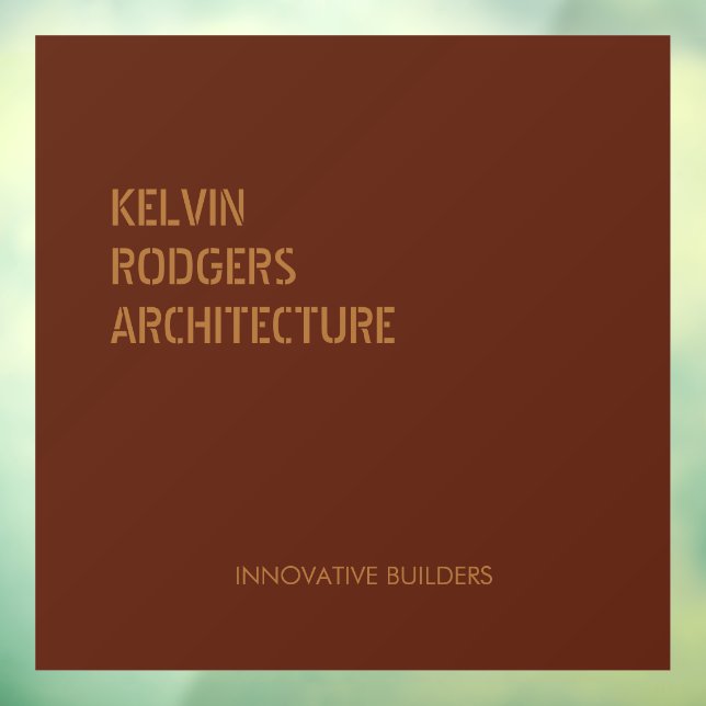 Vinilos Para Cristales Impresión dorada tensa marrón (Hoja 3)