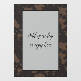 Vinilos Para Cristales Impresión en vaca falsa impresión en negro y venta