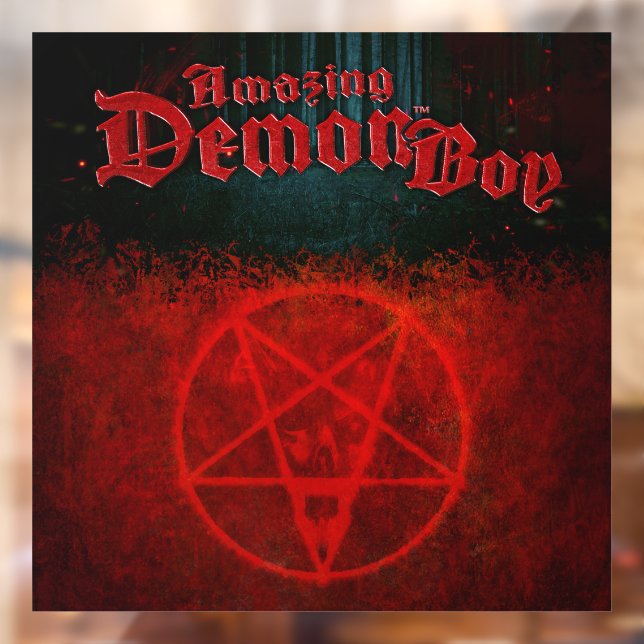Vinilos Para Cristales Impresionante Demon Boy Pentagram (Hoja 2)