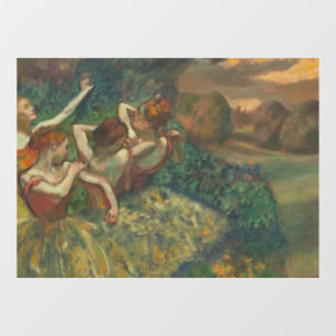Vinilos Para Cristales Impresionista de los cuatro bailarines Edgar Degas