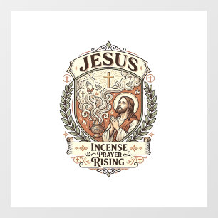 Vinilos Para Cristales Incienso de Jesús Oración Ascendente Incienso de J