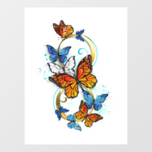 Vinilos Para Cristales Infinidad de Mariposas Monarca