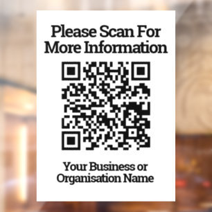 Vinilos Para Cristales Información de diseño de código QR