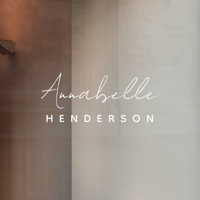 Vinilos Para Cristales Inicial | Minimalista placa de diseño (Subido por el creador)