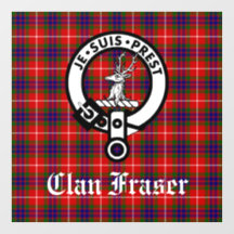 Insignia de Escudo de Fraser de Clan y Cling de Ve