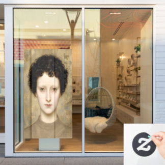 Vinilos Para Cristales Inteligencia delicada: un retrato de arte fino