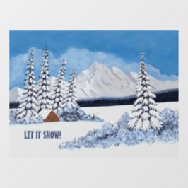 Vinilos Para Cristales Invierno nevado