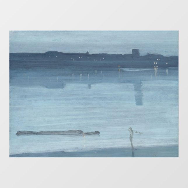Vinilos Para Cristales James Whistler - Nocturne: Chelsea (Hoja)