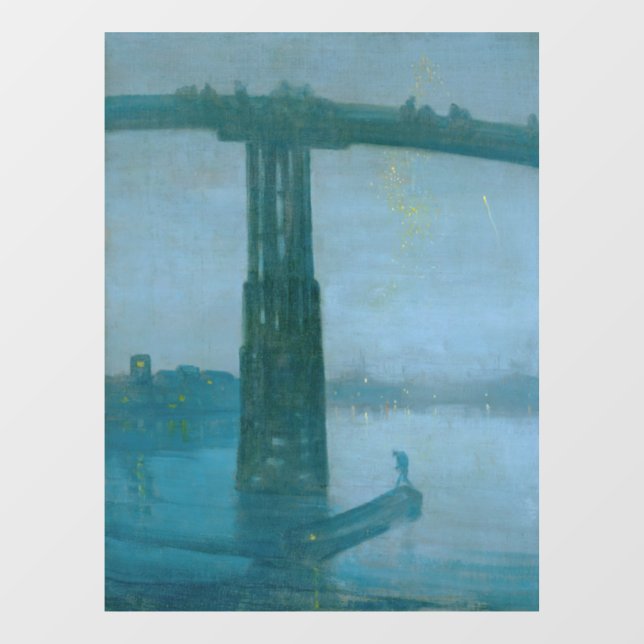 Vinilos Para Cristales James Whistler - Nocturne, viejo puente Battersea (Hoja)