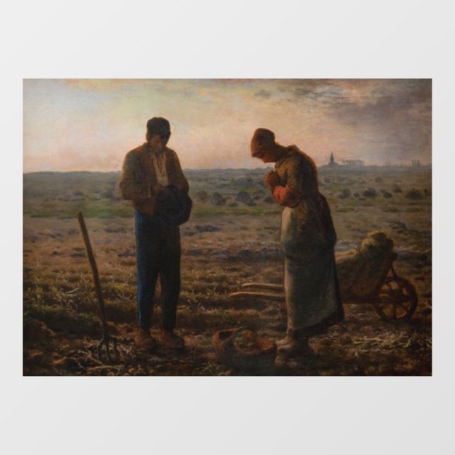 Vinilos Para Cristales Jean-Francois Millet - The Angelus (Hoja)