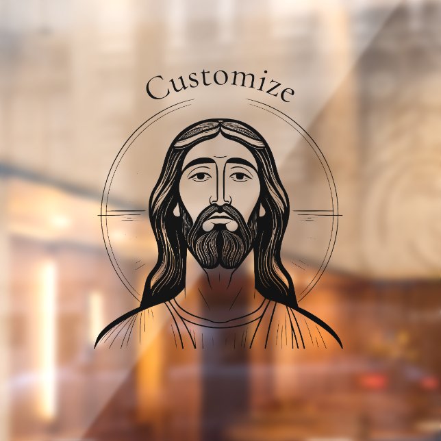 Vinilos Para Cristales Jesucristo Thunder_Cove (Hoja 2)