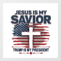 Jesús es mi salvador Trump es mi presidente gracio