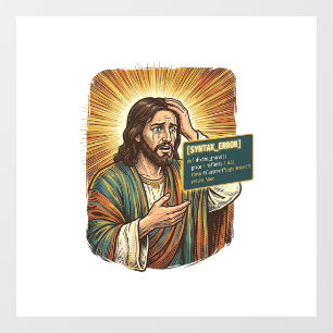 Vinilos Para Cristales Jesús llorando Error de sintaxis Programador de co