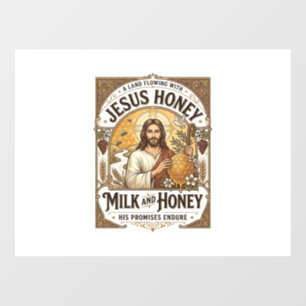 Vinilos Para Cristales Jesús Miel Leche Y Miel Jesús Miel Leche Miel