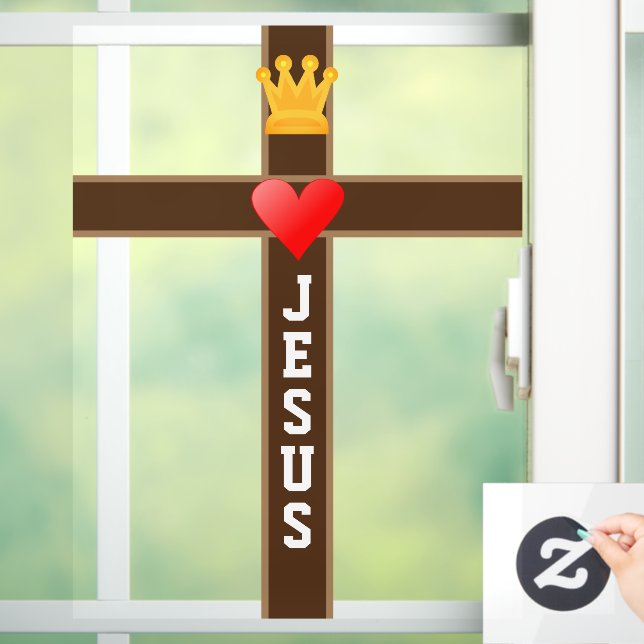 Vinilos Para Cristales Jesús Rey de Amor (Hogar)