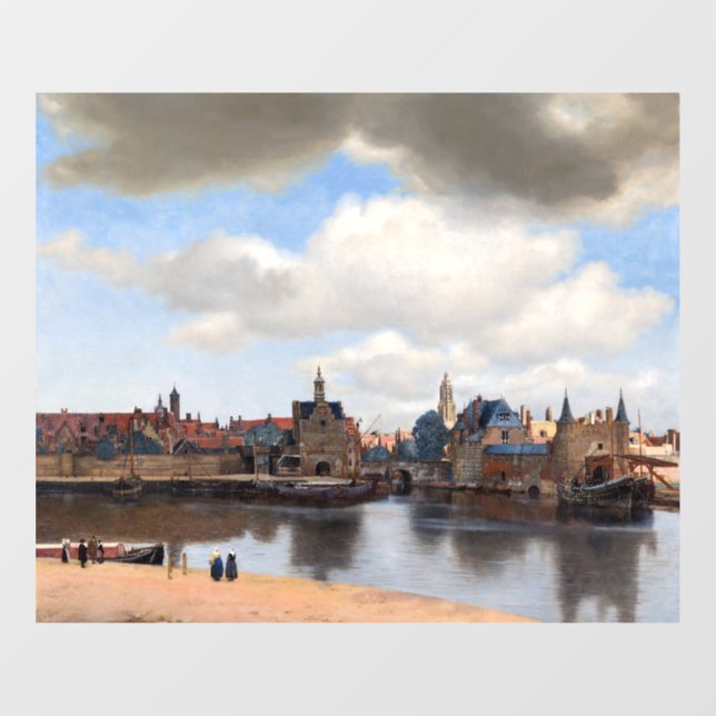 Vinilos Para Cristales Johannes Vermeer - Vista de Delft (Hoja)