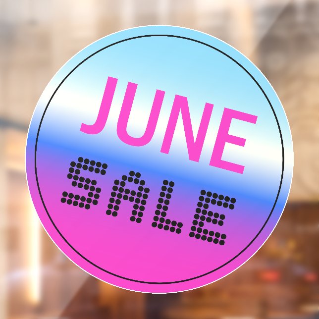 Vinilos Para Cristales Junio Saldo Ventana Cling Gradiente Holográfico (Hoja 2)