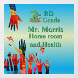 Vinilos Para Cristales Juntos Adhesivo para Ventana de Salón de Tercer Gr