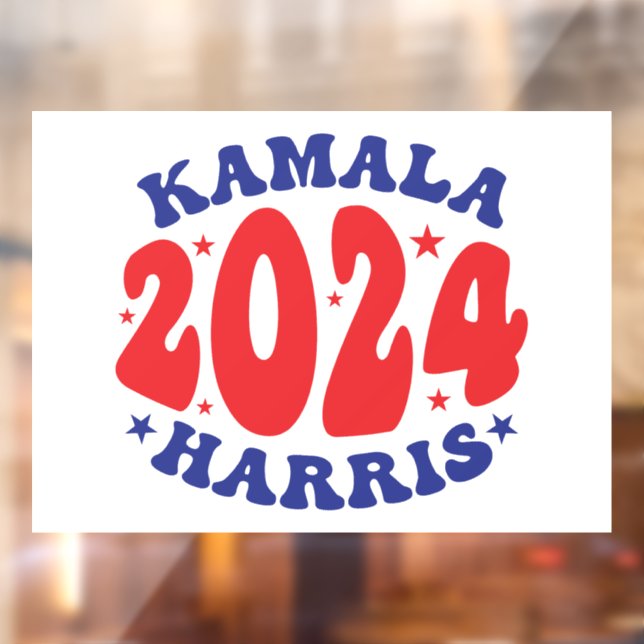Vinilos Para Cristales Kamala Harris (Hoja 2)