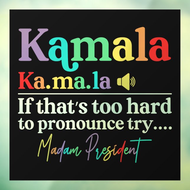 Vinilos Para Cristales Kamala Harris (Hoja 3)