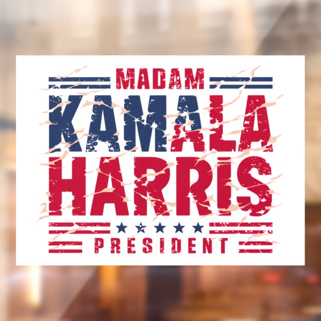 Vinilos Para Cristales Kamala Harris (Hoja 2)