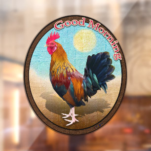 Vinilos Para Cristales Key West - Oval de cosecha de gitanos Buenos días