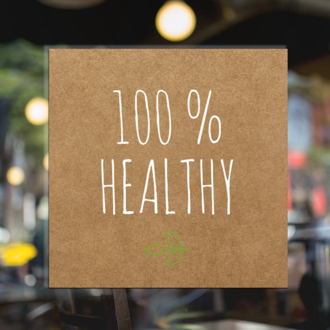 Vinilos Para Cristales Kraft 100 % saludable | Alimentos saludables | Eco (Subido por el creador)