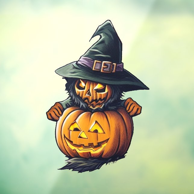 Vinilos Para Cristales Kürbishexe im Katzenkostüm -  (Hoja 3)