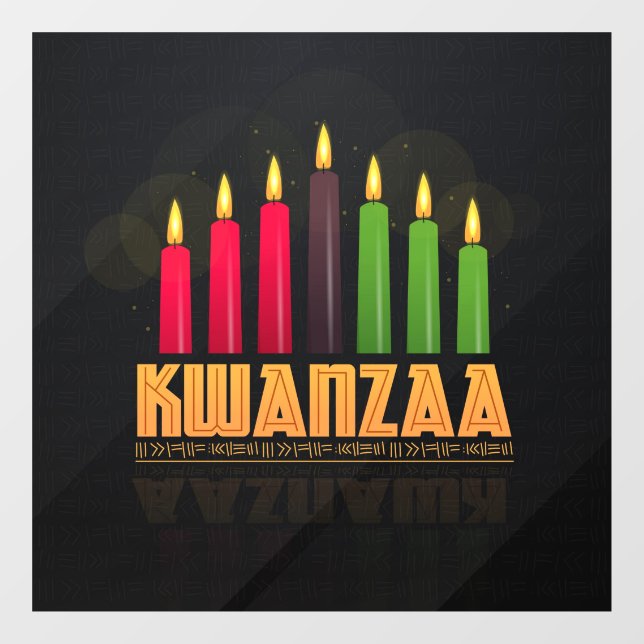 Vinilos Para Cristales Kwanzaa Window Cling (Hoja)