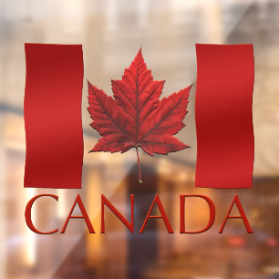 Vinilos Para Cristales La bandera de Canadá marca la marca personalizada 