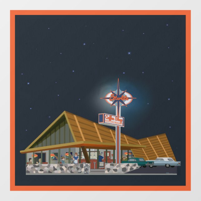 Vinilos Para Cristales La cafetería Starlite (Hoja)