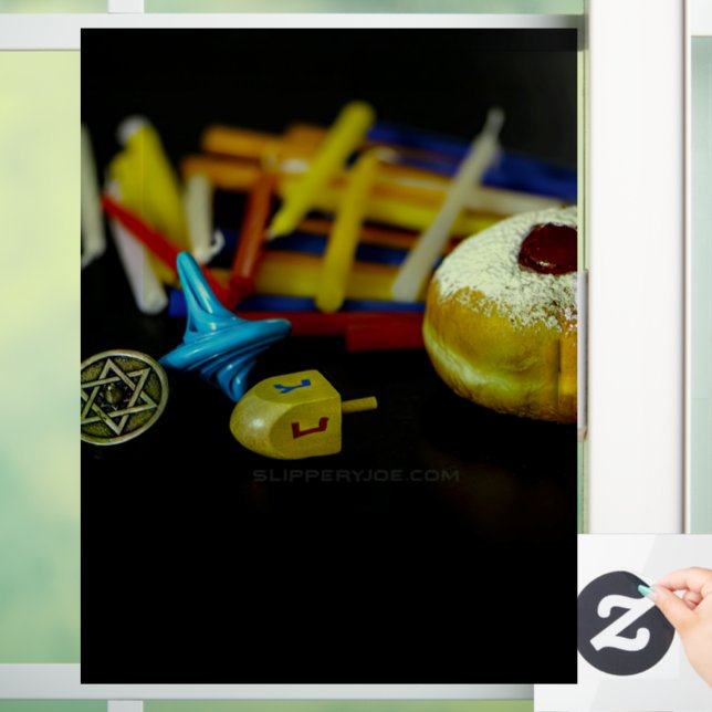 Vinilos Para Cristales La feliz estrella de David de SlipperyJoe me acuñó (Hogar)