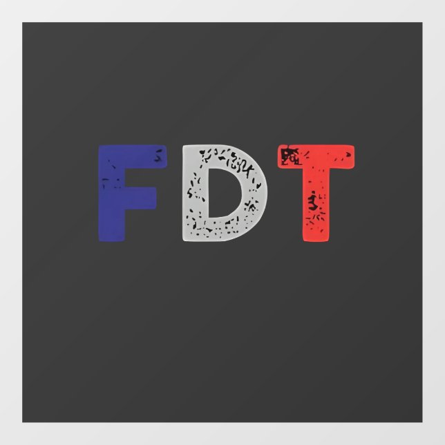 Vinilos Para Cristales La Maga anti Trump FDT se resiste a la democracia  (Hoja)