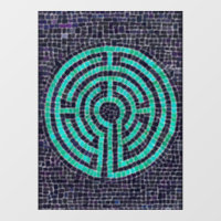 LABYRINTH III 8x11 Ventana Cling