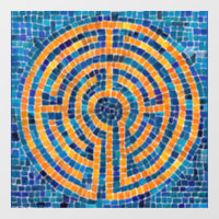 LABYRINTH IV 12x12 Ventana Cling