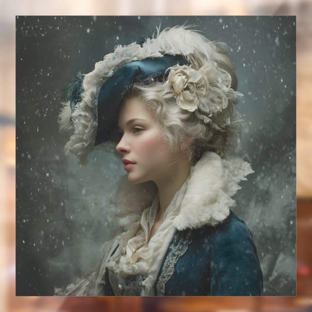 Vinilos Para Cristales Lady in Winter (Hoja 2)