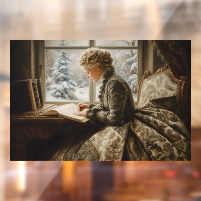 Vinilos Para Cristales Lady in Winter (Hoja 2)