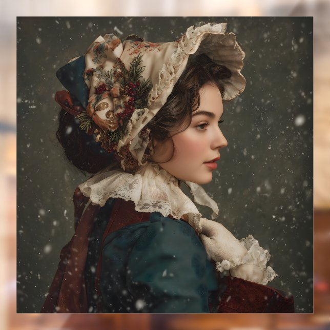 Vinilos Para Cristales Lady in Winter (Hoja 2)