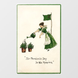 Vinilos Para Cristales Lady Waters Shamrock Window Cling