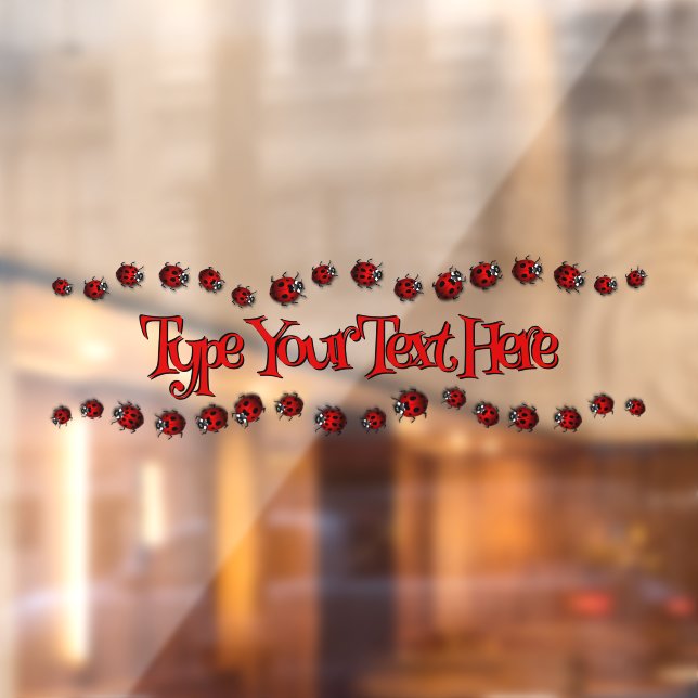 Vinilos Para Cristales Ladybug Decal Personalizado Ladybug Ladybird Cling (Hoja 2)