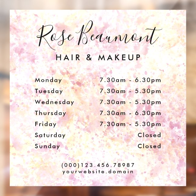 Vinilos Para Cristales Lámina adhesiva para ventana de Acuarela moderna - (Hoja 2)