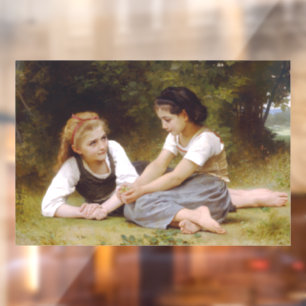 Vinilos Para Cristales Las Avellanas: Amigas infantiles recogiendo nueces